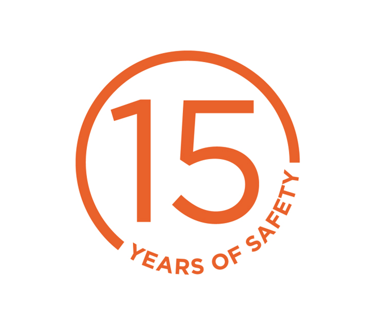 15 Years of Safety Badge