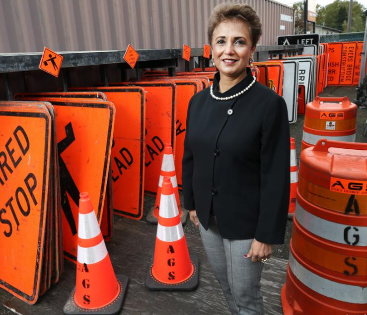 Image of Arti with Traffic Control Signs in Background