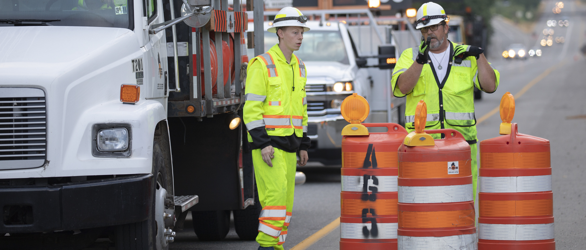 Two AGS employees at job site.