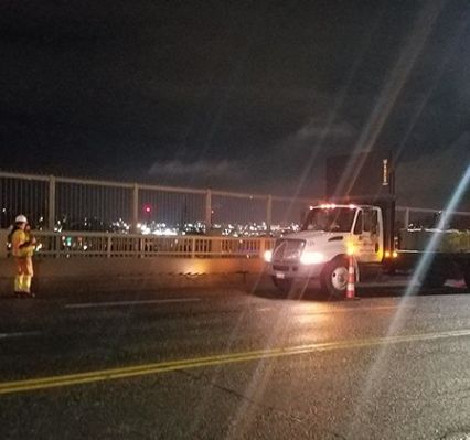 traffic crews on George Washington Bridge