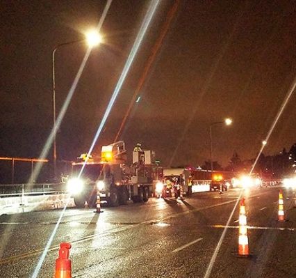 traffic crews on George Washington Bridge