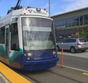 light rail train