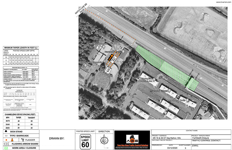 Image of bridge traffic control plans